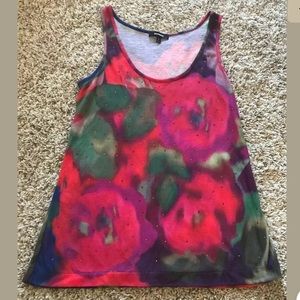 Express Womens Tank Top Rhinestones Small